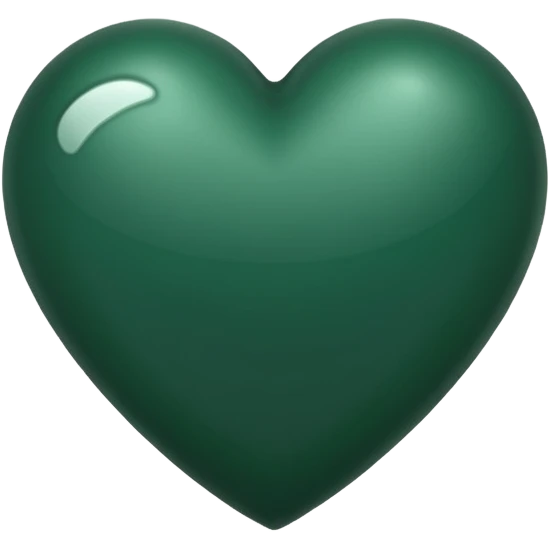 Dark green heart emoji emoji