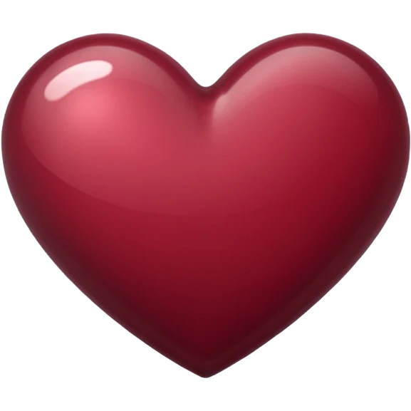 burgundy heart emoji