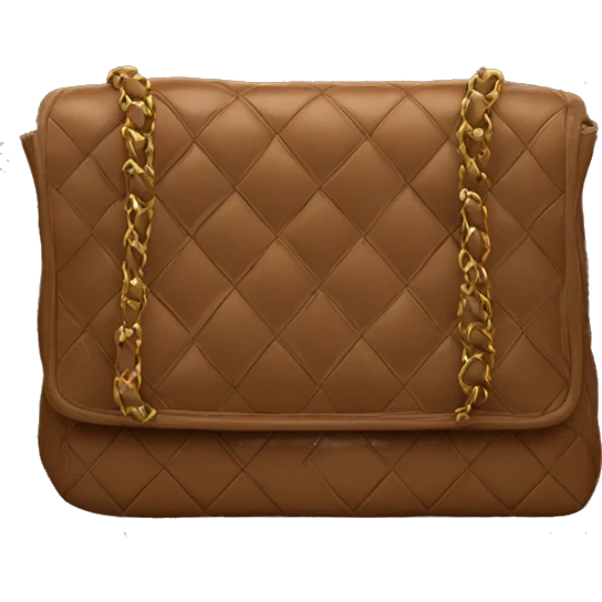 Chanel bag brown emoji