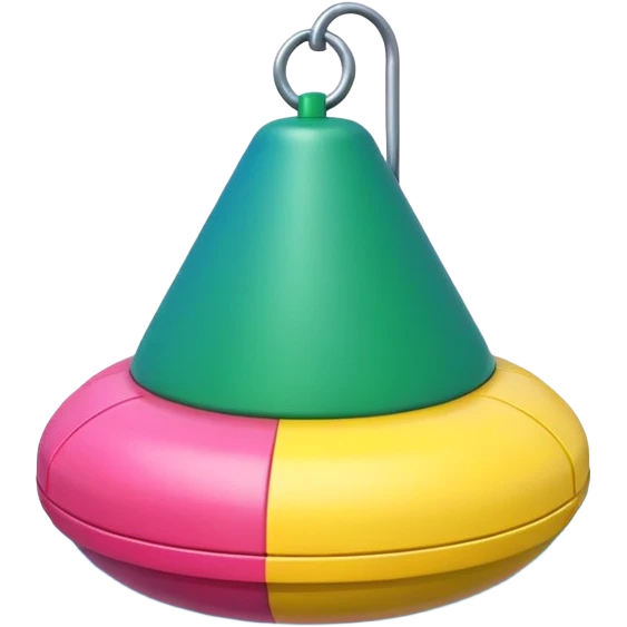 colorful pool green yellow red blue pink buoy emoji