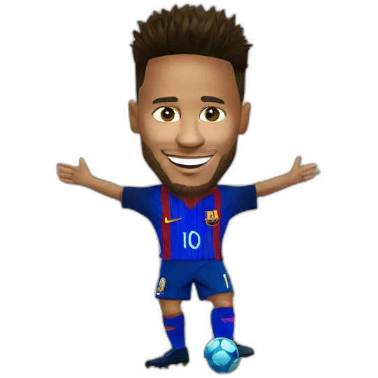 Neymar avec messi emoji