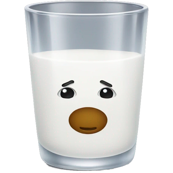 Milk in shot glass emoji