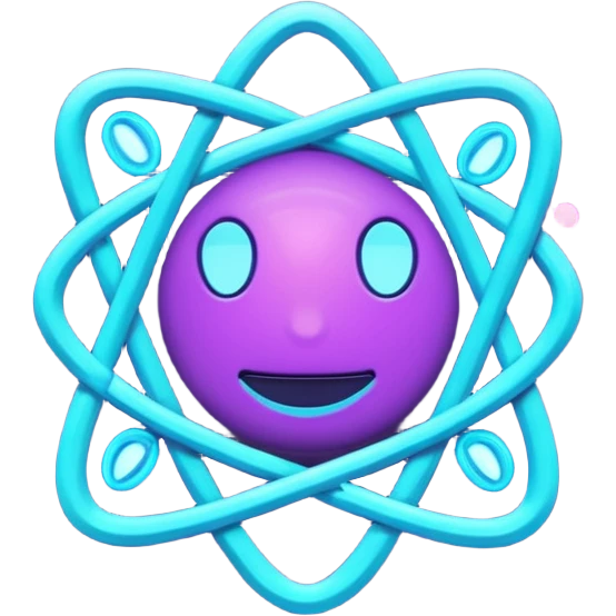 futuristic minimalistic emoji icon, glowing letters "SANG" made of three neon lines merging together, representing Storm, Atom and NoizeGames, neon purple (#8B5CF6) and cyan (#00E0FF) glow, dark tech background, unity and energy vibe, 1:1 aspect ratio emoji