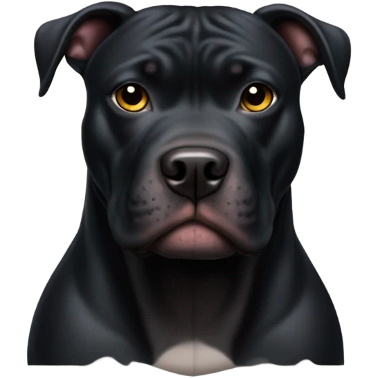 All Black Pitbull emoji