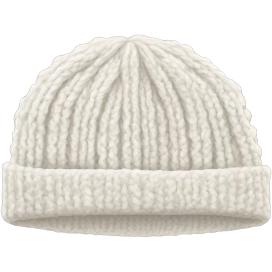 white knitted wool cap piece of clothing emoji