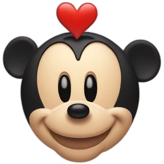 Mickey heart emoji