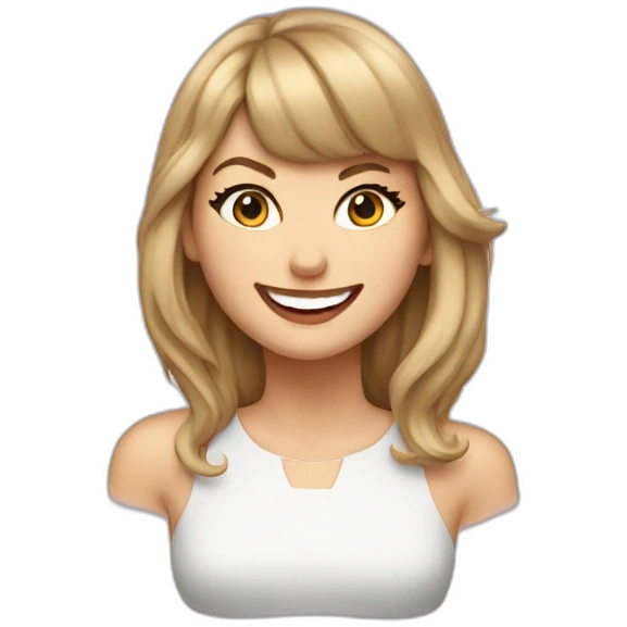Taylor Swift grin emoji