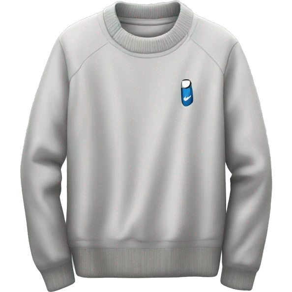 Nike female sweater light grey folded emoji