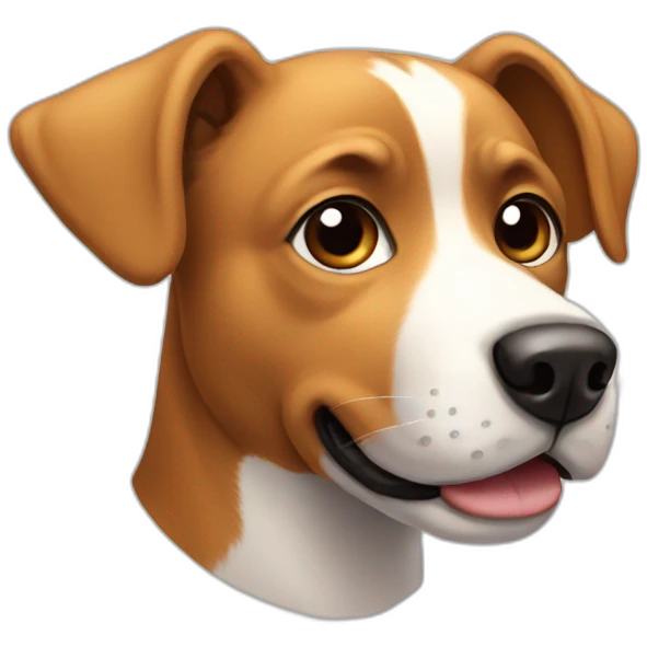 dog looking up emoji