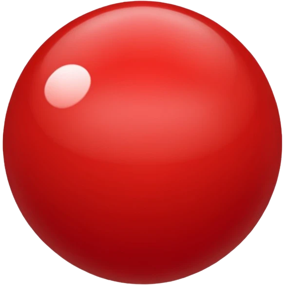 crimson-red sphere emoji