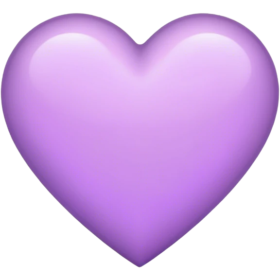 Light purple heart  emoji