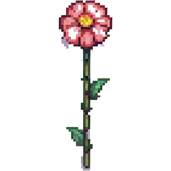 a single flower emoji