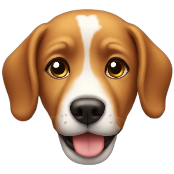 Cute dog face emoji