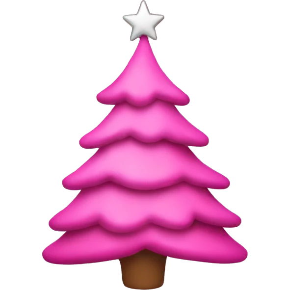 pink christmas tree emoji