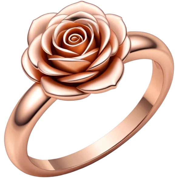 Rose gold ring emoji