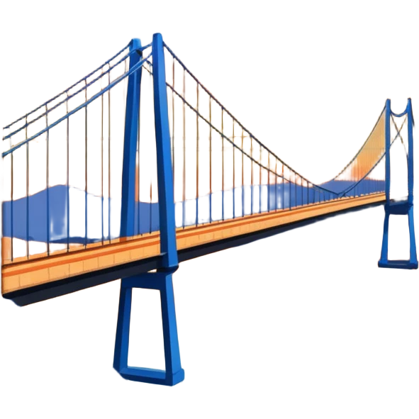 Imagem da ponte hercilio luz em florianópolis emoji