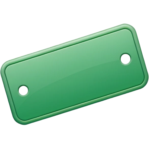 green ticket with no text emoji