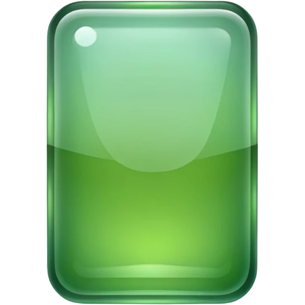 Green Square glass. emoji