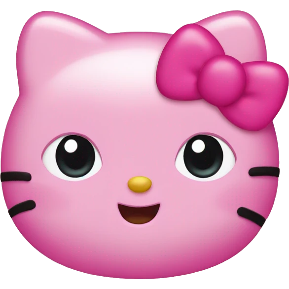 Pink hello kitty  emoji