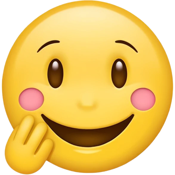 Create a hand drawn flat minimal Smile reaction emoji for a new social media app emoji