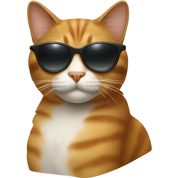 Cat with sunglasses emoji