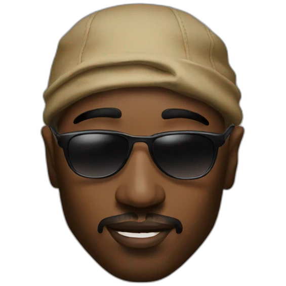 tupac with sunglasses emoji