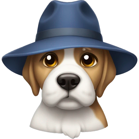 Perro con un lazo  emoji