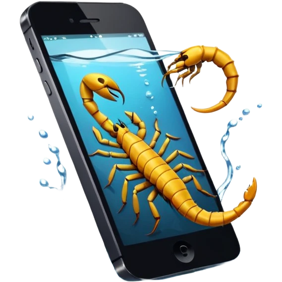 🦂🌊 این ایموجین ها رو به آیفون تبدیل کن و عقرب و مشکی کن emoji