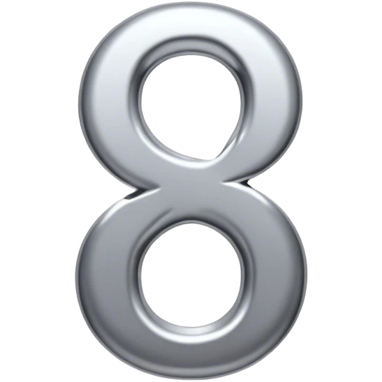 Dancing number 8 emoji