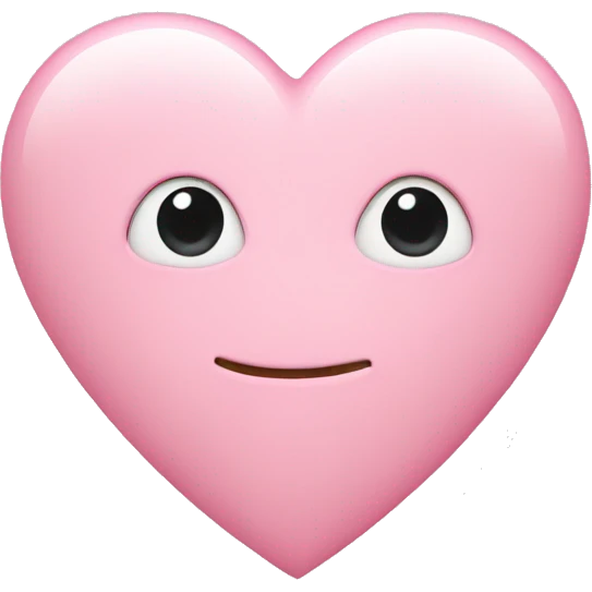 light pink heart emoji