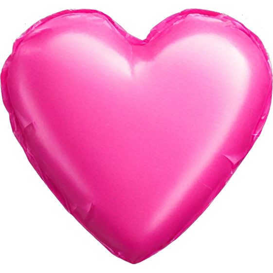 heart shaped candy wrapped in pink foil emoji