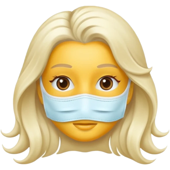 Una mascarilla para el pelo, el producto  emoji
