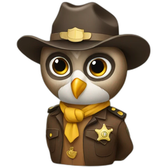 Owl Sheriff emoji