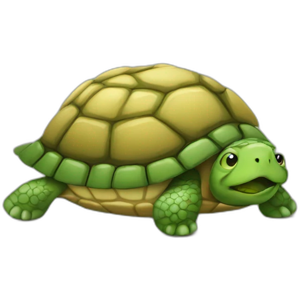 Drunk turtle emoji