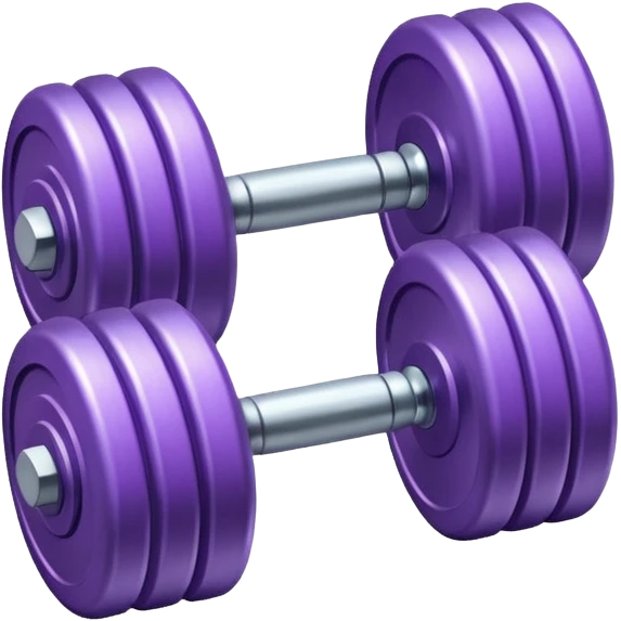lilac dumbbell emoji