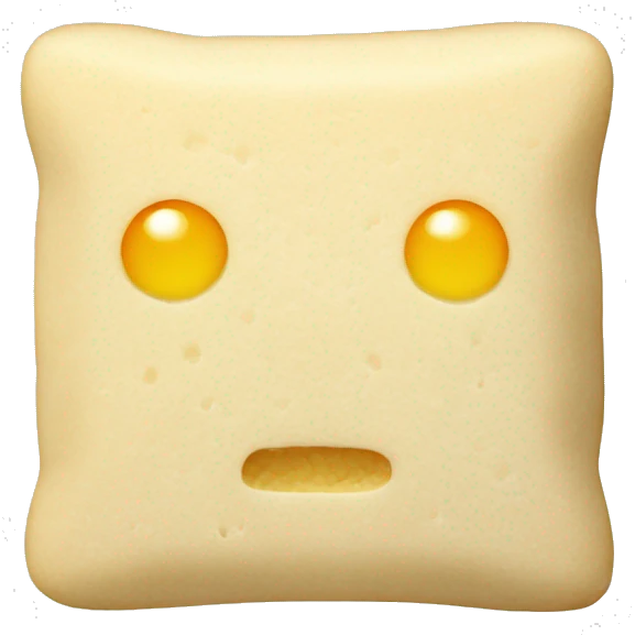 Rice Cake Boiled in a Rhombus-shaped emoji
