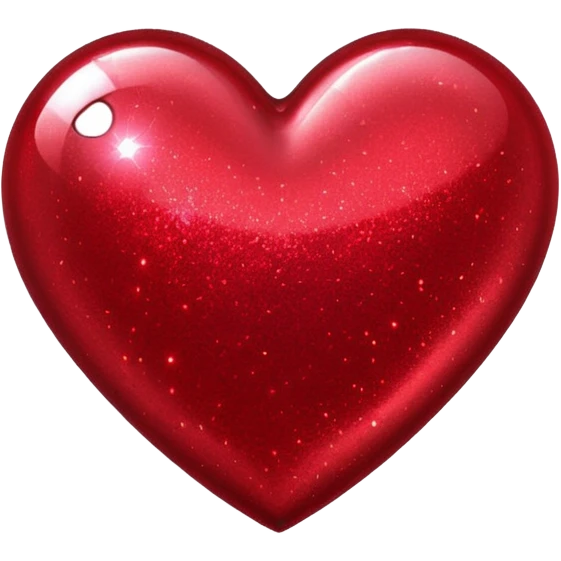 red glitter cyberpunk love emoji
