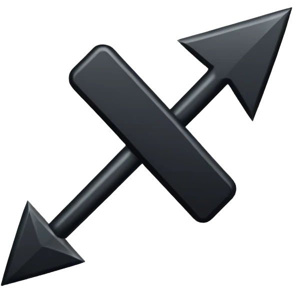 black arrow pointing right, iOS emoji style, flat, clean, minimal, transparent background emoji