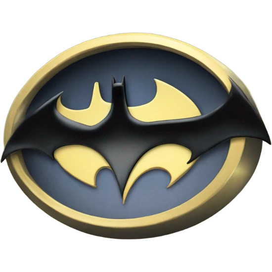 Batman logo emoji