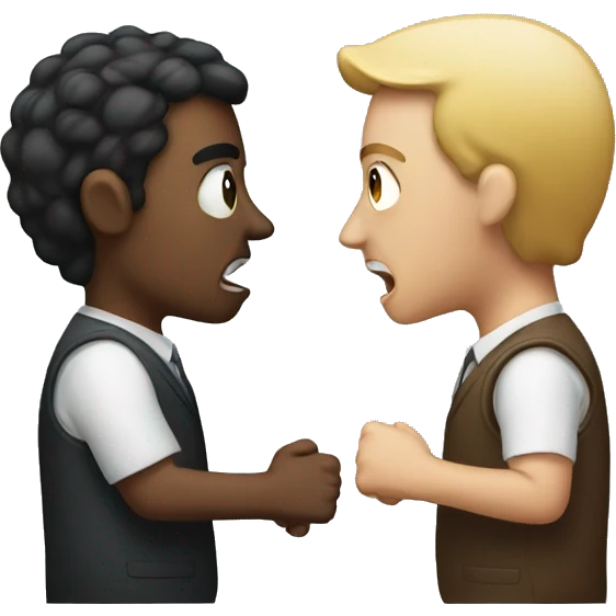 two people arguing emoji