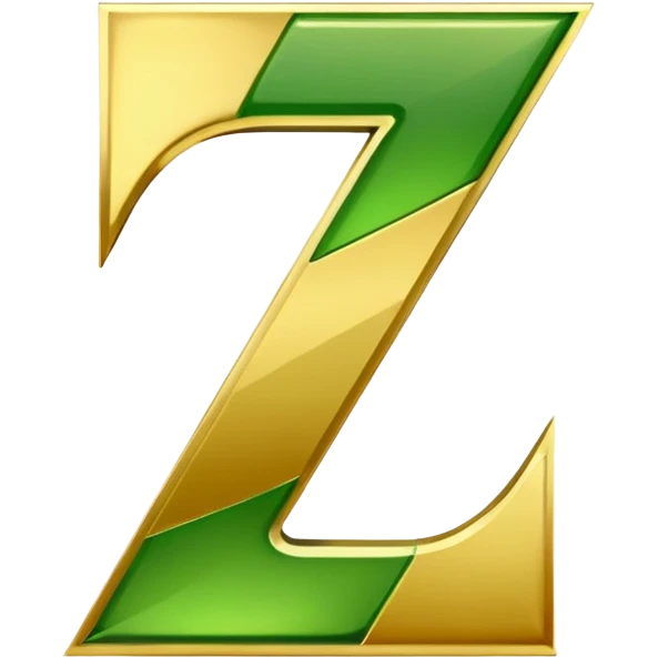number 7 in golden and green shadows emoji