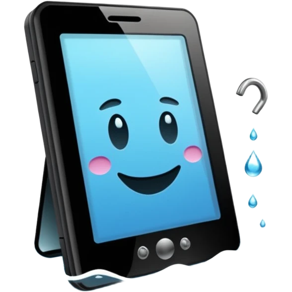 E reader caduto in acqua  emoji