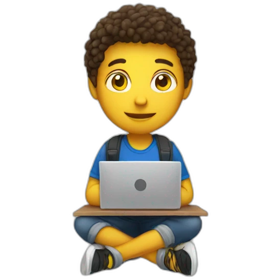 student with laptop emoji