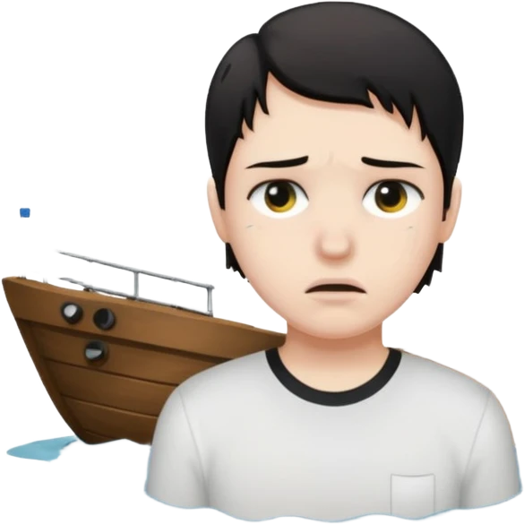 sad cs major drowning on ship emoji