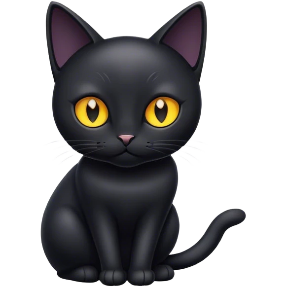 mysterious black cat emoji