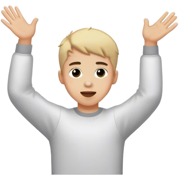 Junge der Konfetti wirft emoji