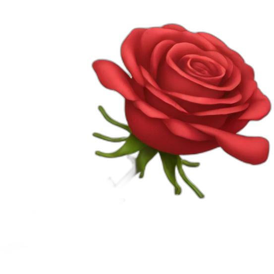 collared rose emoji