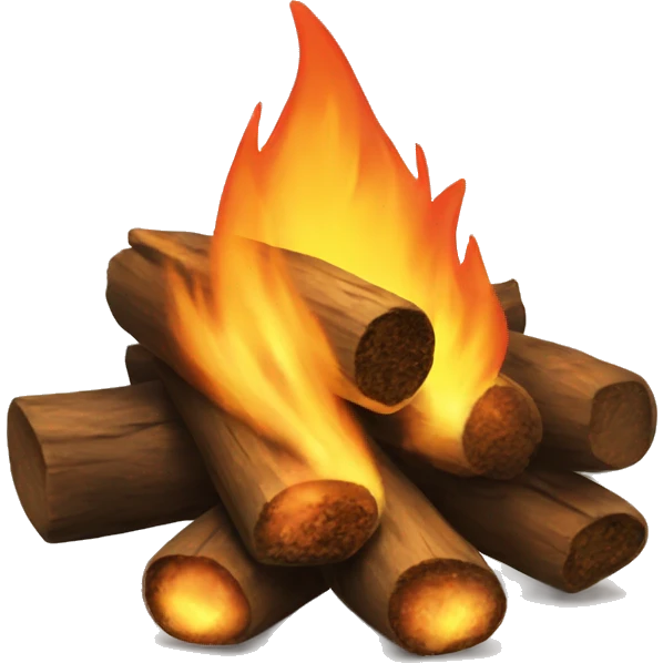 aesthetic bonfire emoji