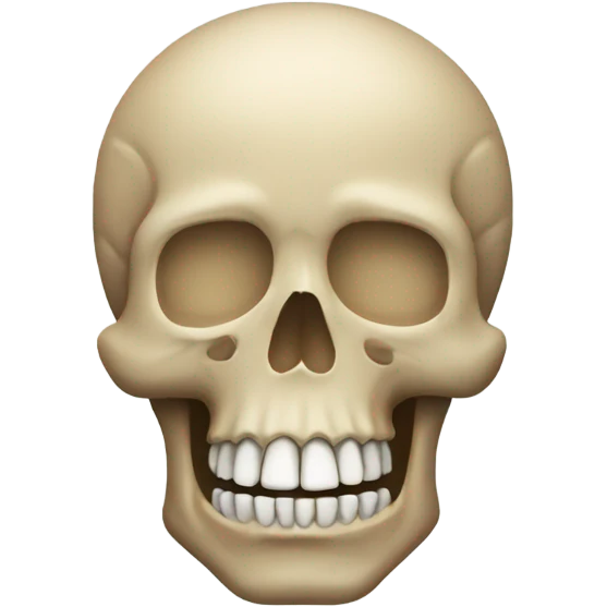 Skull emoji mixed with the praying emoji emoji