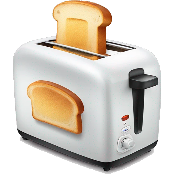 bread toaster with a flash  emoji